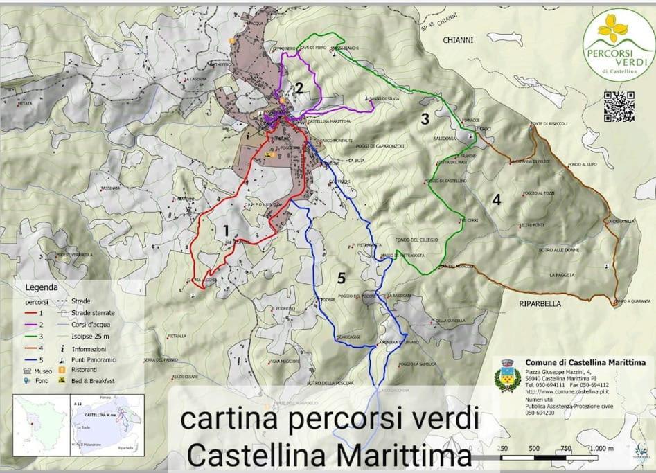 Appartamento Bellavista Castellina Marittima Kültér fotó